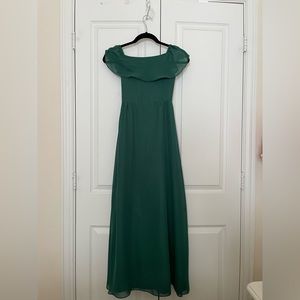 Girls Size 12 Formal Gown/ Bridesmaid Dress in Forest Green